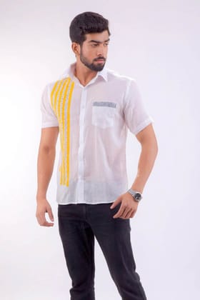 VHO INDIA16 GOLDEN BLUE SHIRT