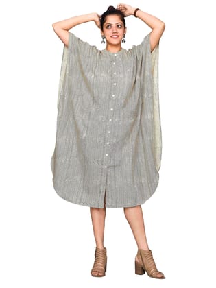 SHOOLIN Knee Length Kaftan Dress for Women