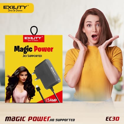 EXILITY MAGIC POWER JIO SUPPORTED 1.5AMP CHARGER