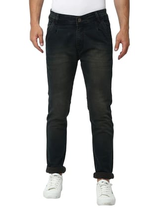 Rodamo  Men Green Slim Fit Mid-Rise Clean Look Jeans