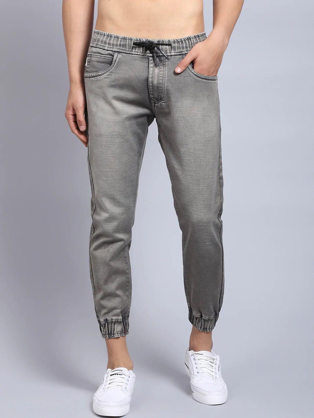 Rodamo  Men Green Jogger Stretchable Jeans