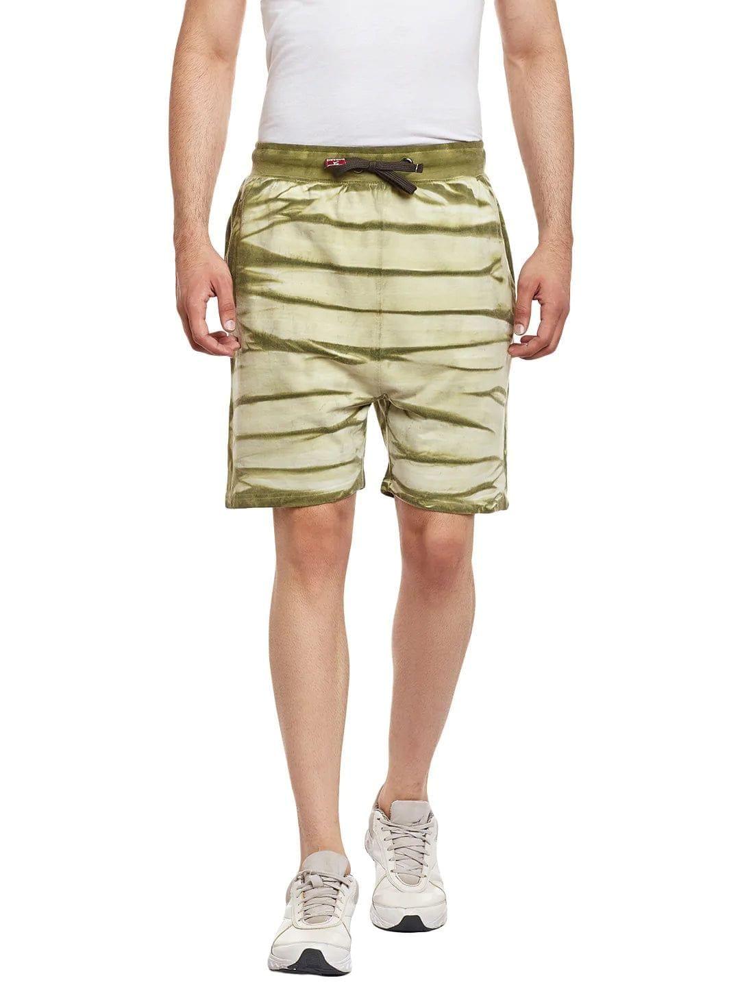Rodamo Men Green Slim Fit Shorts