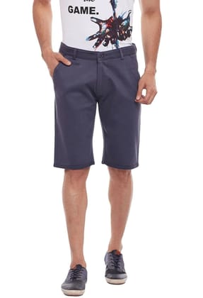 Rodamo Men Grey Cotton Shorts