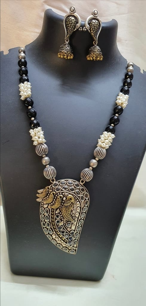Glamvila Designer German Silver Jewellery Set - Jewellery Sets | Buy online on ZillyBuy