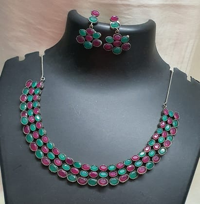 Glamvila Multi Colour Jewellery Set