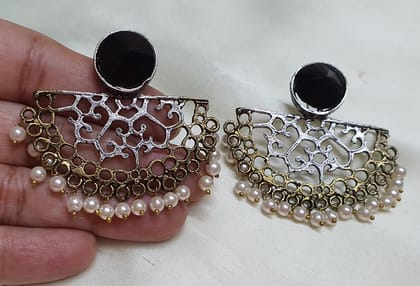 Glamvila Black Stone Stud