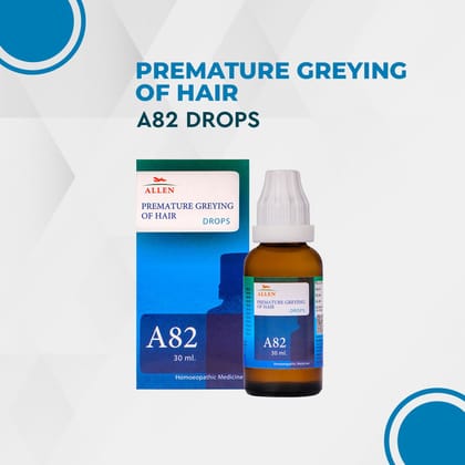 Allen A82 Premature Greying Of Hair Drops 30ml  (PACK OF 2)