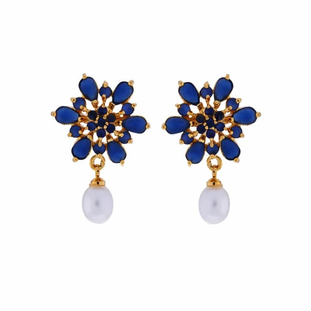 Buy Sri Jagdamba Pearls Forever Pearl White & Golden Stud Earrings Online  At Best Price @ Tata CLiQ