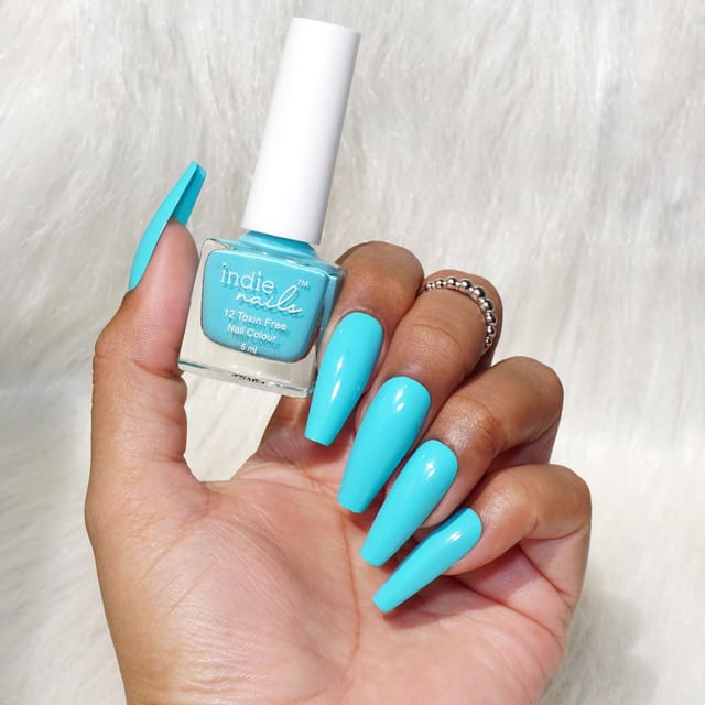 One of our favorite shades, Nails on Fleek a beatiful blue, green shimmer  💙⁠ ⁠ #leapingbunnyapproved #nailstagram #cleanbeauty #ch... | Instagram