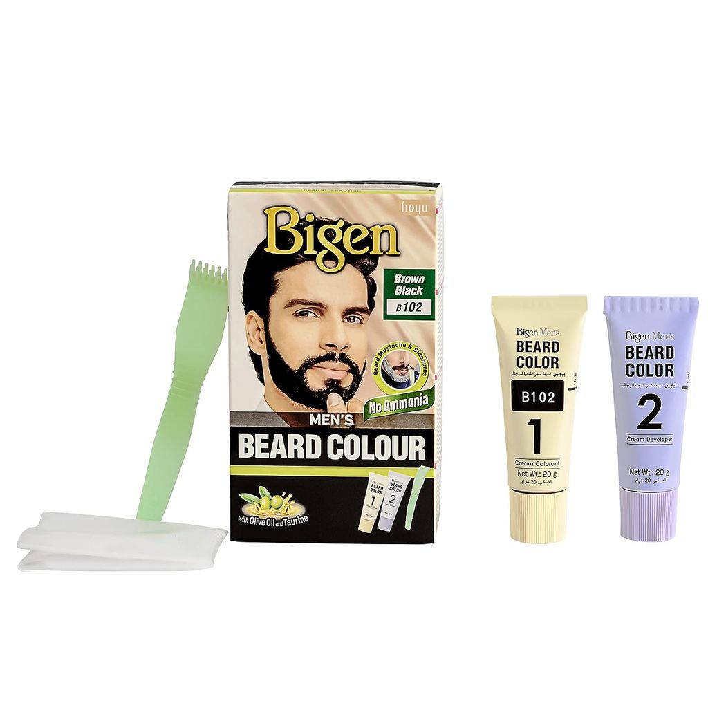 Bigen Men's Beard Color, 40g - Brownish Black B102