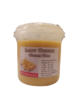 LADY CHOICE CREAM WAX WHITE CHOCOLATE  HAIR REMOVAL CREAM FOR MEN AND WOMEN 1.5KG