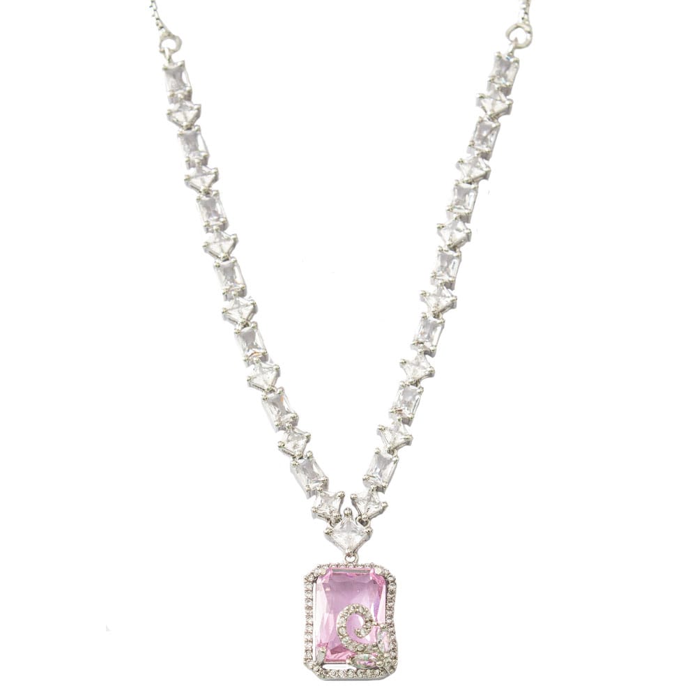 Necklace set | Nceklace for girls & women | Pink necklace set |