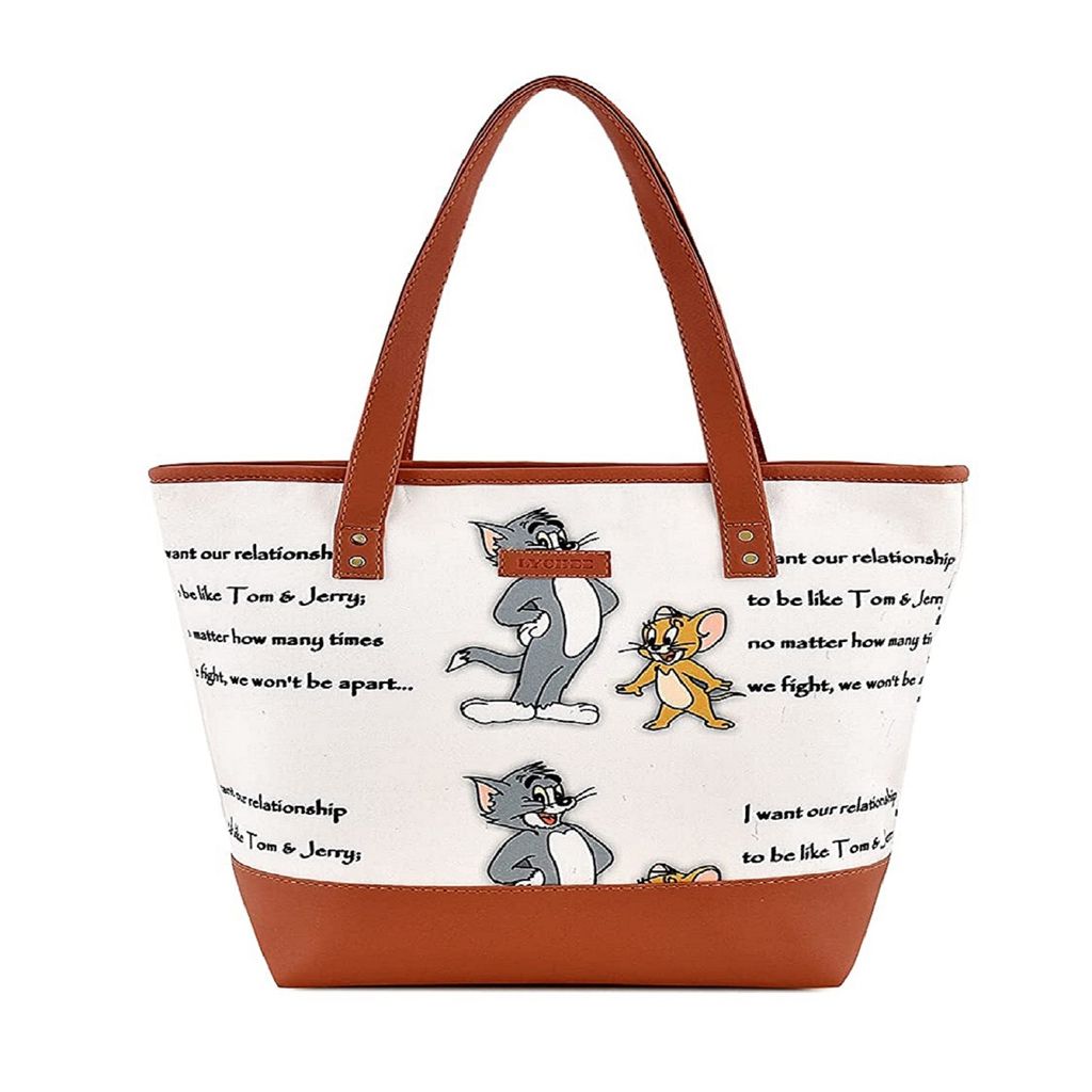 Lychee bags Women Canvas Print Tote Bag - Handbags | Buy online on ZillyBuy