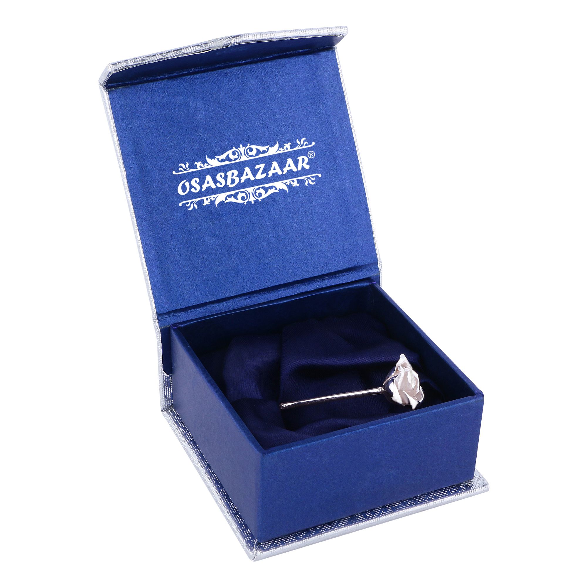 Osasbazaar Sterling Silver Hairpin Juda Pin Rose - 90%-92.5% Pure and Certified