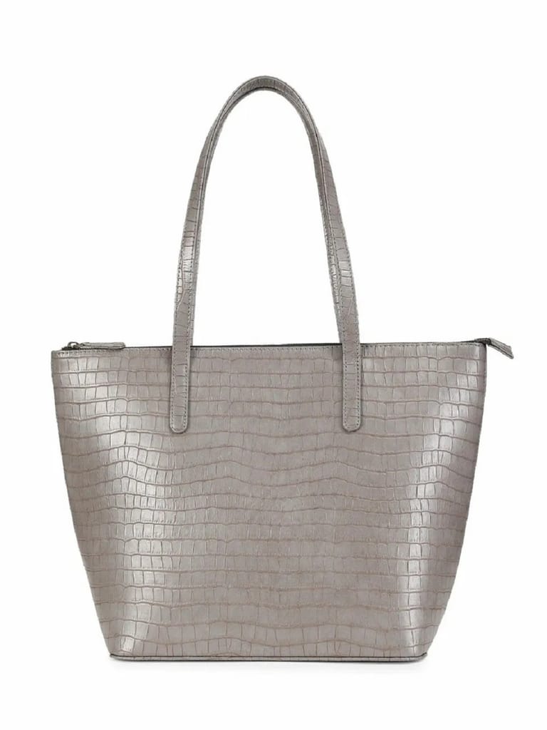 Lychee Bags Women Pu Finish Grey Tote Bag - Handbags | Buy online on ZillyBuy