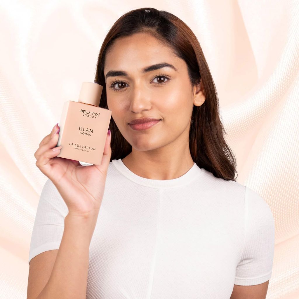 Bella Vita Luxury GLAM Woman Eau De Parfum Perfume for Her with White Honey & Virginia Cedar|Floral Long Lasting EDP Fragrance Scent for Women, 100 Ml