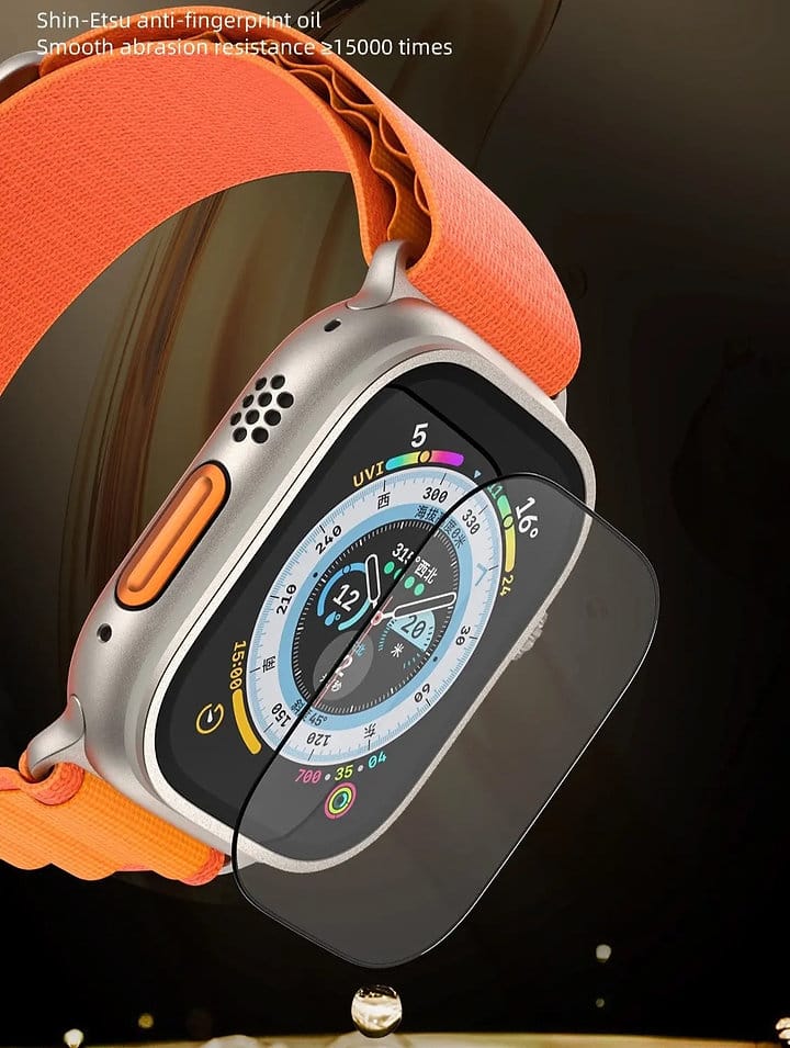 Apple Watch Ultra Series Screen Protector TPU Guard full curved (black )