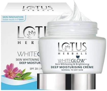 Lotus Herbals WhiteGlow Deep Moisturising Creme SPF 20 PA+++ (60g)