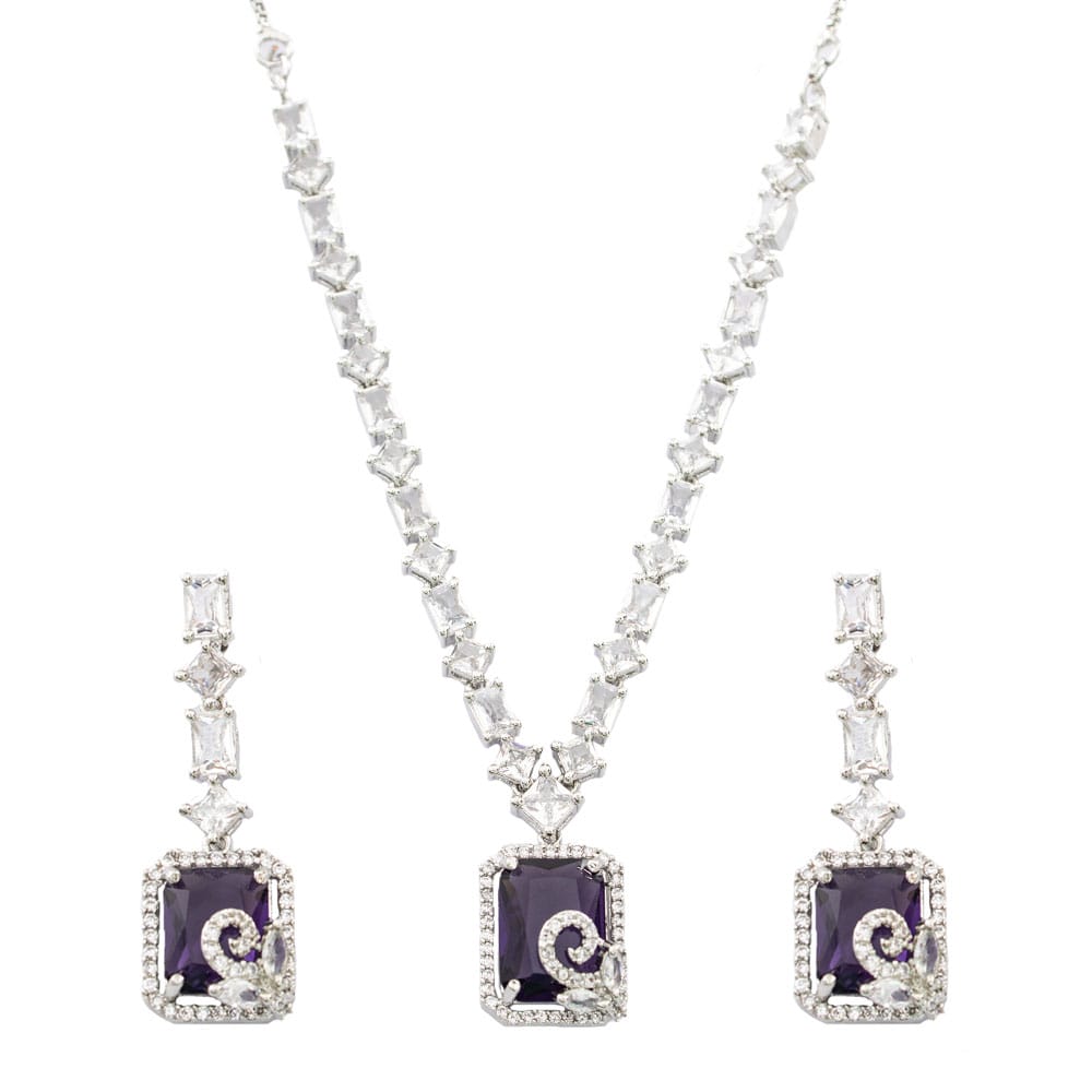 Necklace | Necklace for girls & women | Wedding necklace set | Cz necklace set