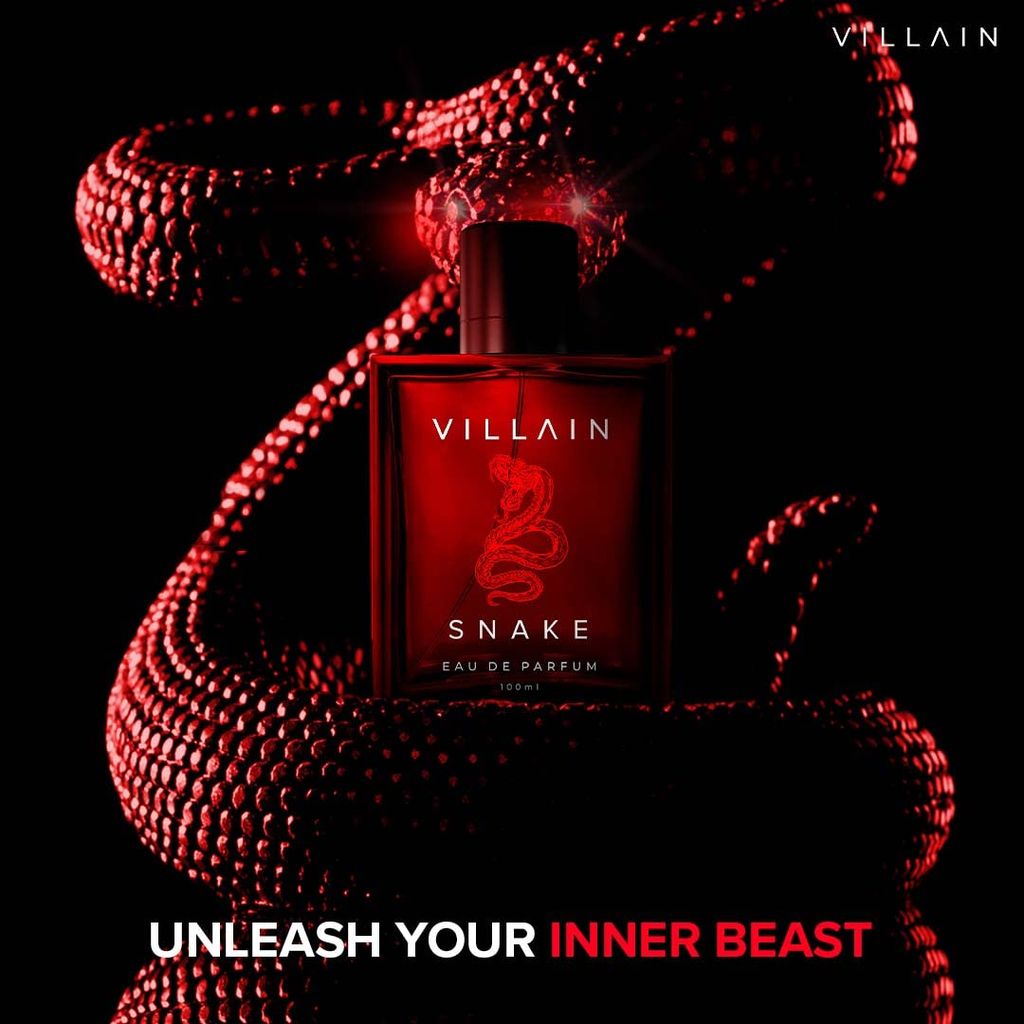 Villain Snake Perfume for Men 100ml | Ultra Long Lasting | Musk | Strong, Smoky, Sexy and Masculine| Premium EAU DE PARFUM| Best Gift for Boyfriend