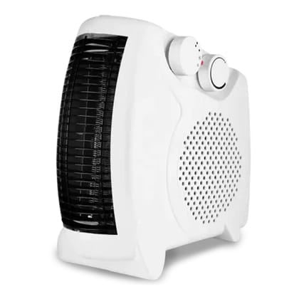 MELBON 900 Newly Launched 2000/1000 Watts Fan Heater with Adjustable Thermostat, Powerful 2400 RPM Motor, and Overheating Protection (ISI certified, Medium White)