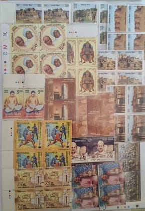 Shobhaphila's Block of 4 Year Pack stamps 2018 ( 111 Nos.)