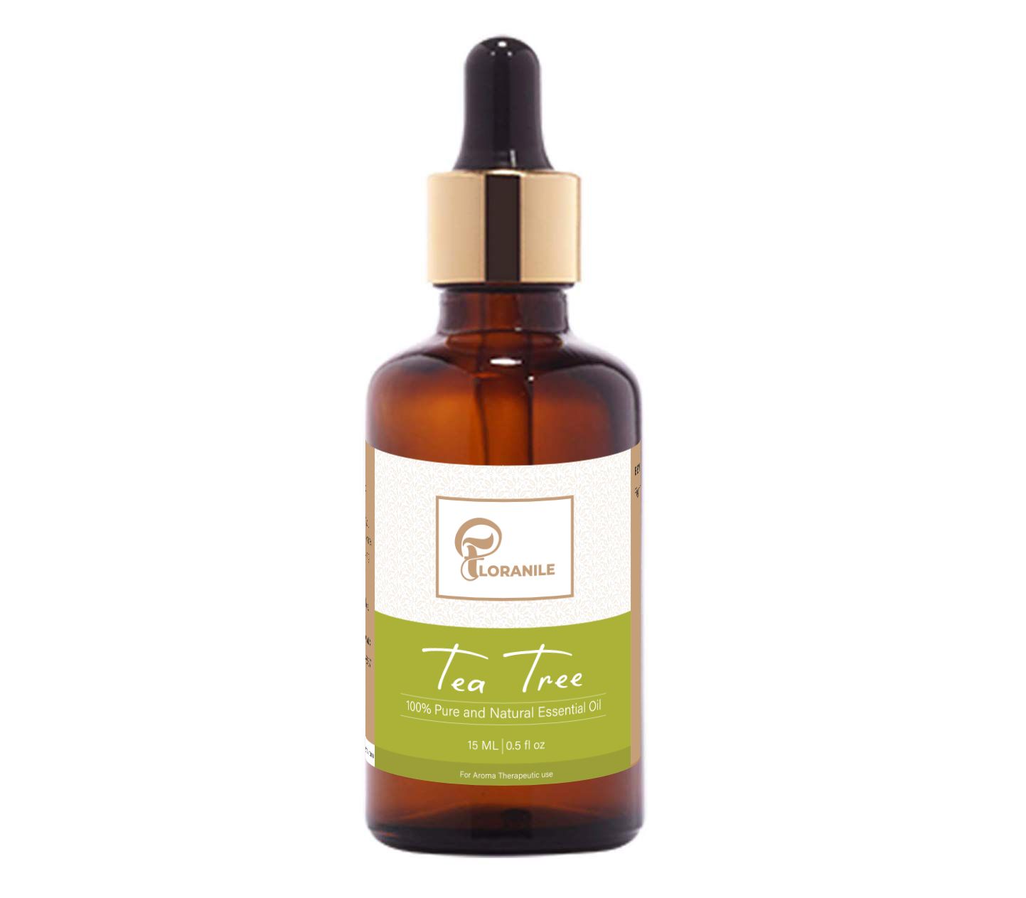 Floranile Premium Tea Tree Essential Oil 15ml, 100% Pure, Natural Fragrance, Therapeutic Grade Aromatherapy, Delicate Scent for Relaxation,Pure & Natural