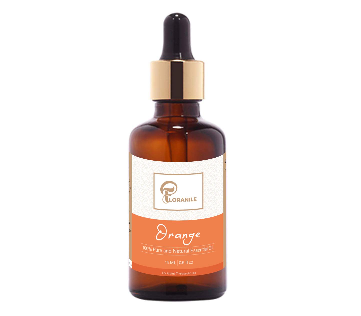 Floranile Luxurious Orange Essential Oil 15ml, 100% Pure, Natural Fragrance, Therapeutic Grade Aromatherapy, Delicate Scent for Relaxation,Pure & Natural