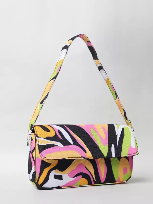 Lychee bags Women Printed Canvas Multicolour Shoulder Bag