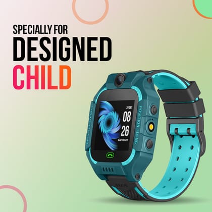 Melbon® 2G Sim Card SmartWatch for Kids, LBS Location Tracking, Voice Message, Cameras, 2G Voice Calling & Message, SOS, Geo-Fencing, Games - Perfect for Child Safety and Entertainment (Green)
