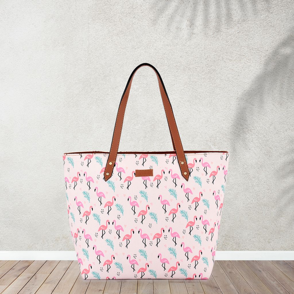 Lychee bags Women Printed White Canvas Tote Bags - Handbags | Buy online on ZillyBuy