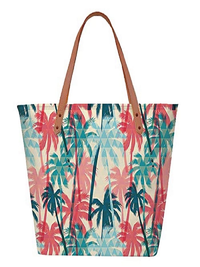 Lychee bags Women Printed White Canvas Tote Bags