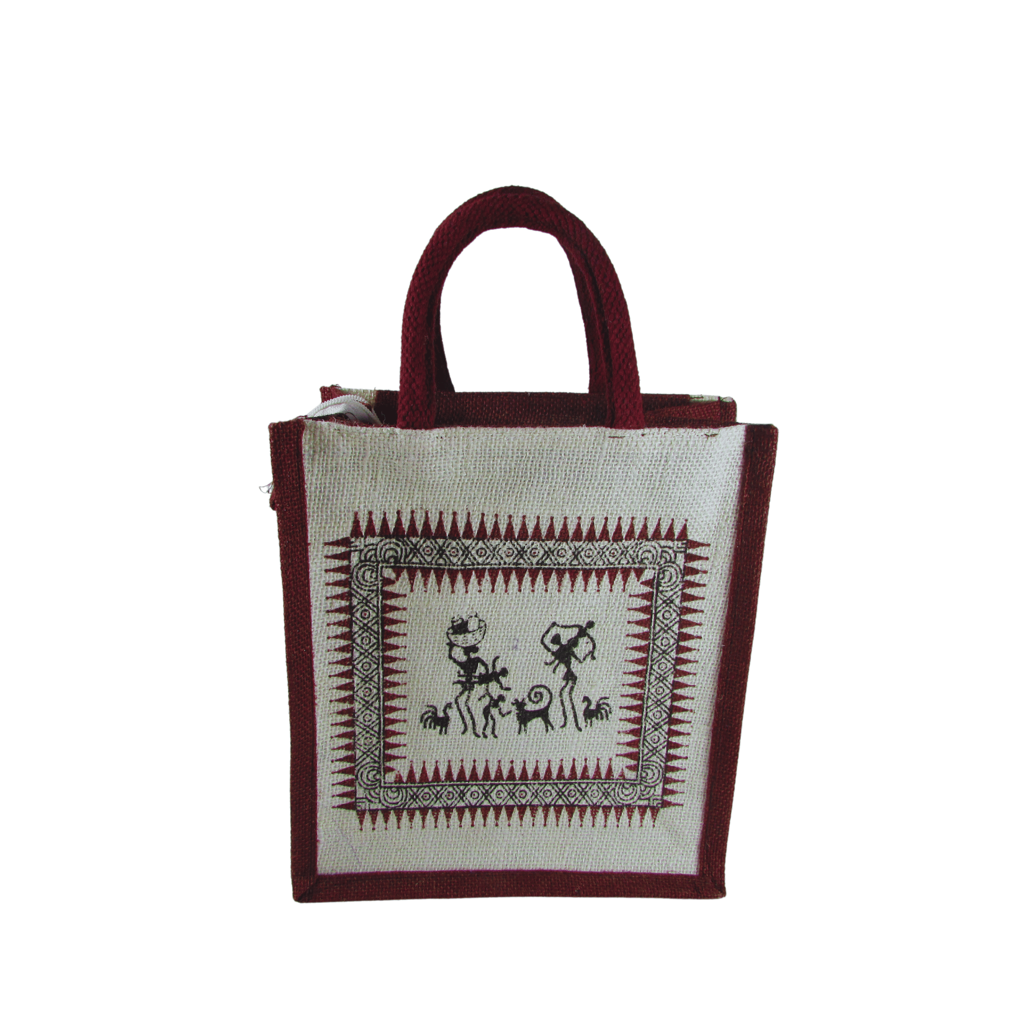 Inbag Jute Bag (Adivasi) for Lunch Box, Go Green MultiPurpose Jute Bag for  Office/College/School/