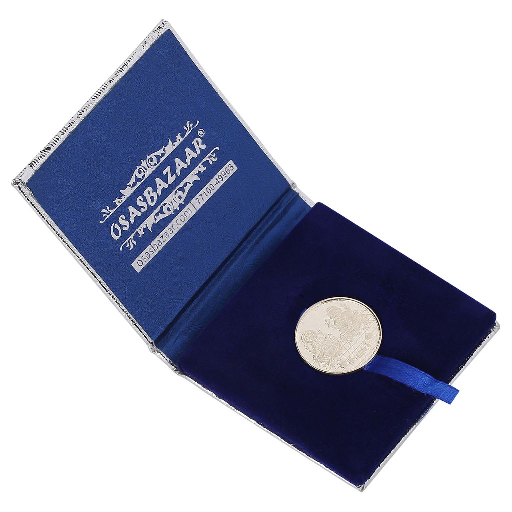 Osasbazaar Ganesh Laxmi Silver Coin Round with Designer Packing - 99% Pure BIS Hallmarked - 5 gms