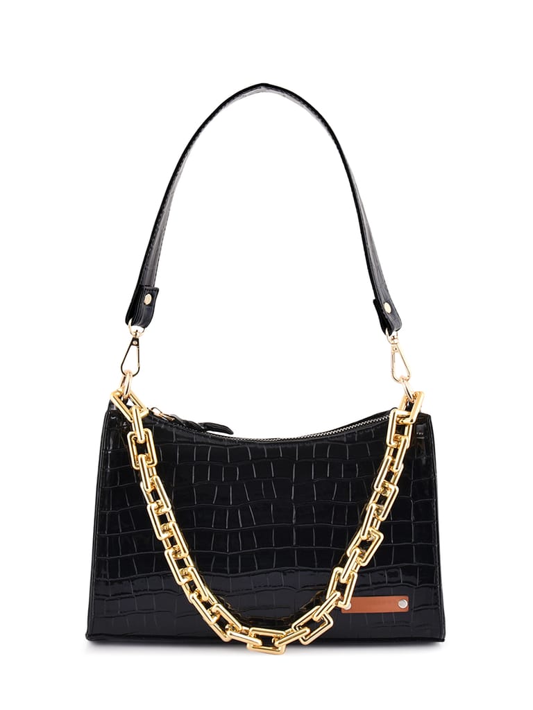 Lychee bags Women Pu Croco Finish Shoulder Bag - Handbags | Buy online on ZillyBuy