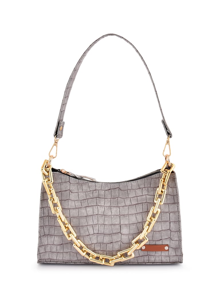 Lychee bags Women Pu Croco Finish Shoulder Bag - Handbags | Buy online on ZillyBuy