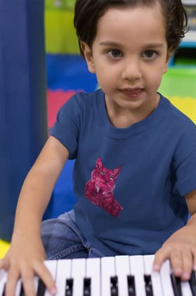 Round Neck T-Shirt (Toddlers) - Roar Of The Fuchsia Lion (14 Colours)