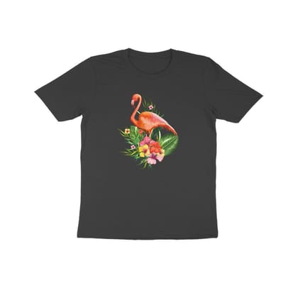 Round Neck T-Shirt (Kids) - Fashionable Flamingo (17 Colours)