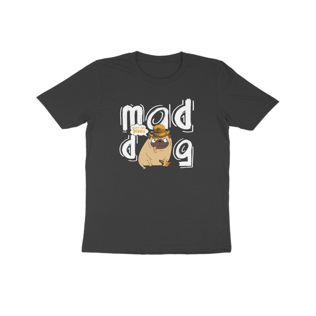 Round Neck T-Shirt (Kids) - Pizza Pug (7 Colours)