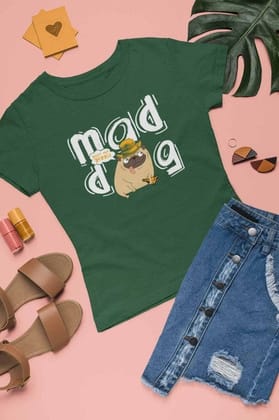 Round Neck T-Shirt (Toddlers) - Pizza Pug (7 Colours)