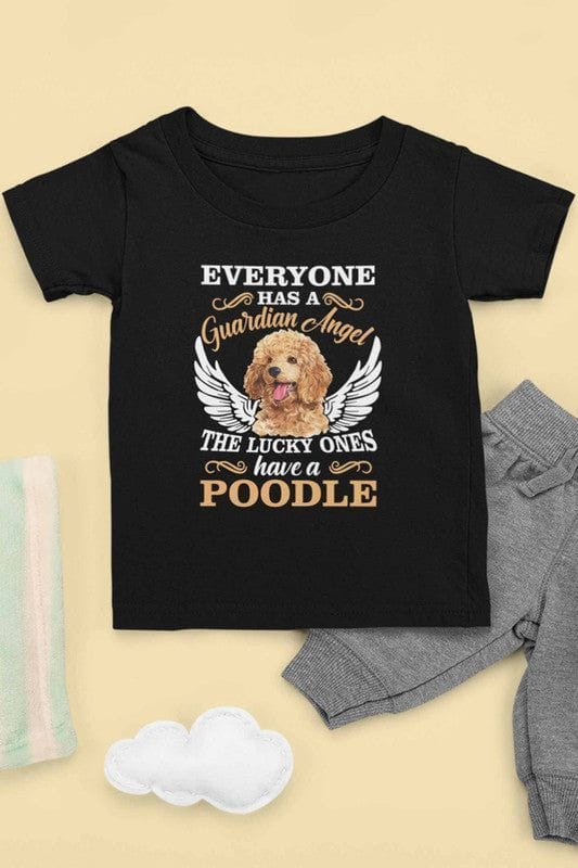 Round Neck T-Shirt (Toddlers) - Angelic Poodle (8 Colours)