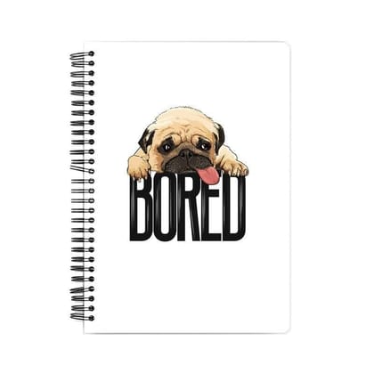 Bored Pug Baby Notebook