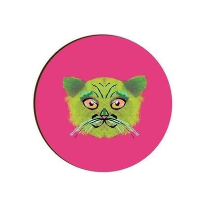 British Shorthair Victorian Cat Round Coaster