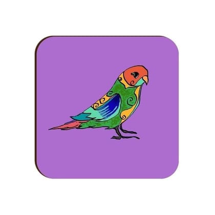 Pretty Jandaya Parakeet Square Coaster