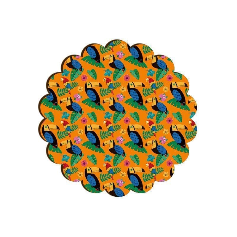 Talented Toucan Scallop Coaster