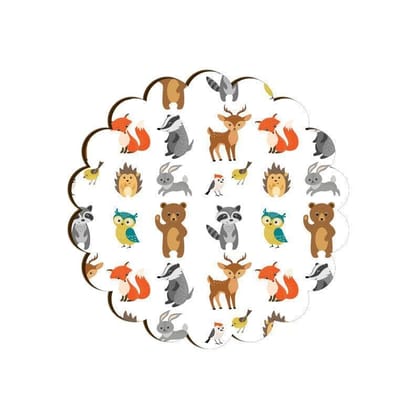 Woodland Creatures Scallop Coaster