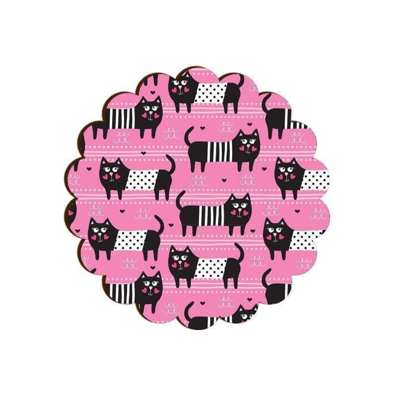 Rosie Posie Kitty Scallop Coaster