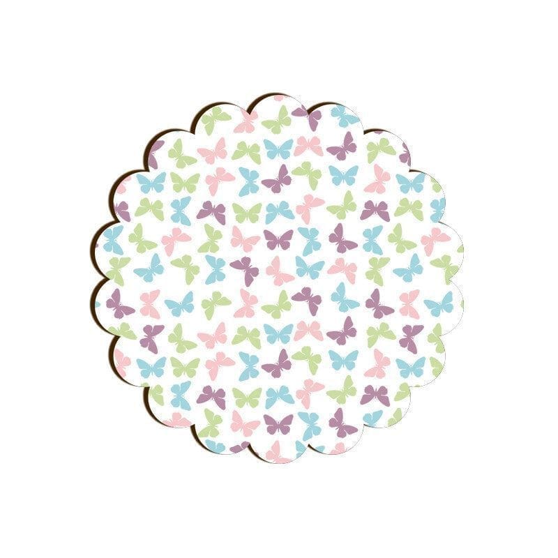All About Butterflies Scallop Coaster