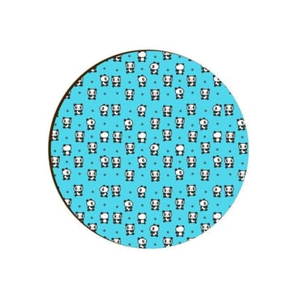 Cheeky Baby Pandas Round Coaster