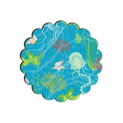 Stunning Sealife Scallop Coaster
